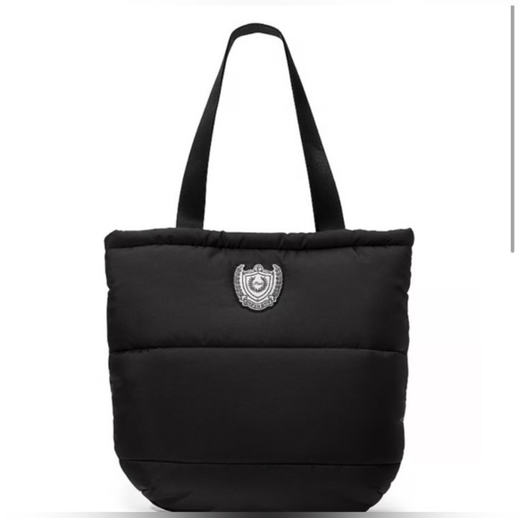 Victorias Secret Pink Black Puffer Tote - Picture 2 of 4